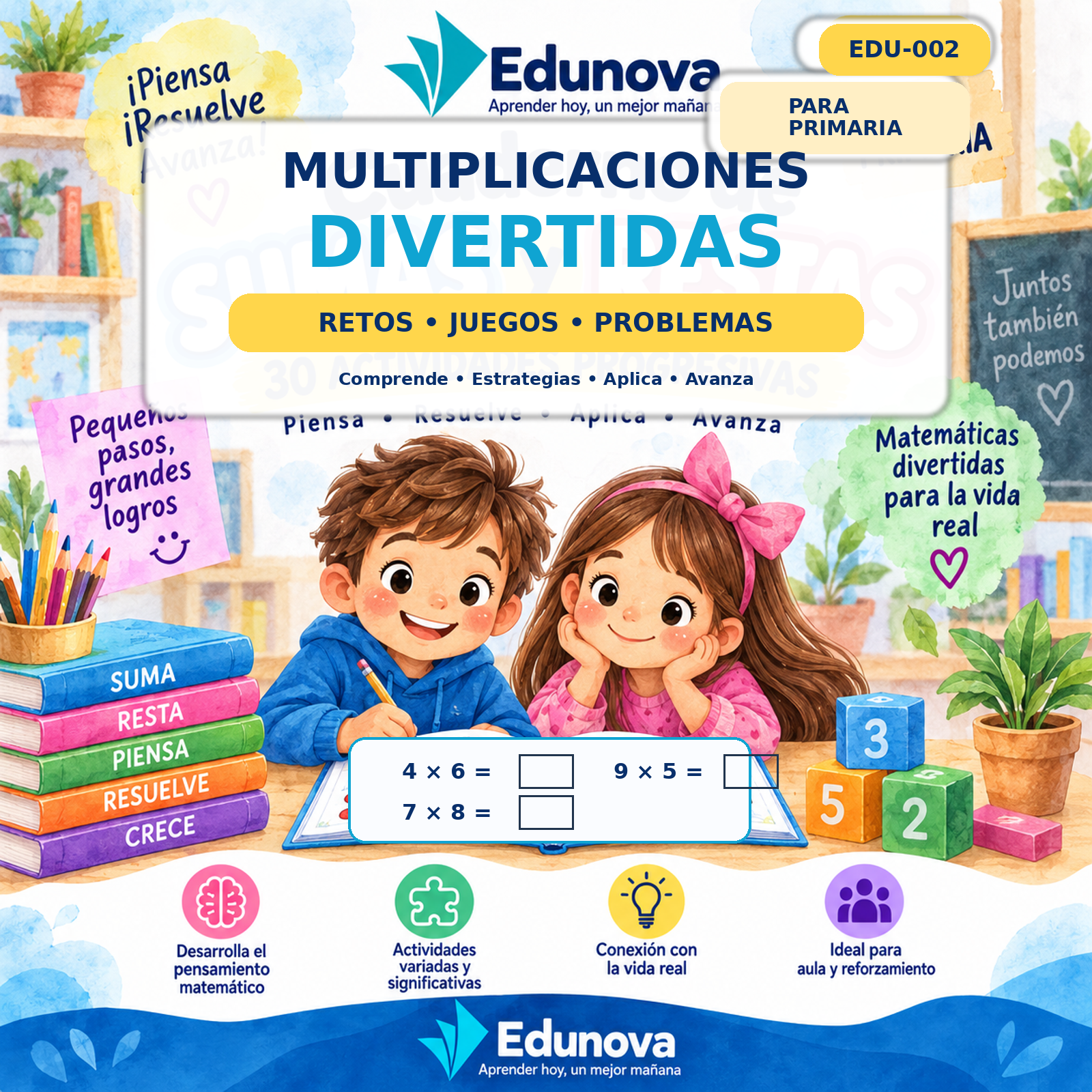 Multiplicaciones Divertidas para Primaria | Retos, Juegos y Problemas + PDF, Word y PowerPoint 1 Multiplicaciones Divertidas para Primaria | Retos, Juegos y Problemas + PDF, Word y PowerPoint