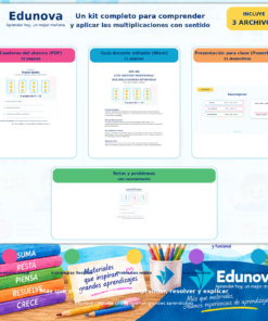 Multiplicaciones Divertidas para Primaria | Retos, Juegos y Problemas + PDF, Word y PowerPoint 3 EDU 002 Promocional 1x1
