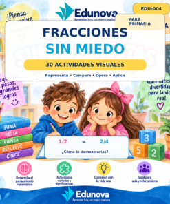 Fracciones para Primaria | 30 Actividades Visuales + PDF, Word y PowerPoint