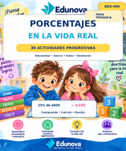 Porcentajes para Primaria | 30 Actividades de Descuentos, Dinero y Problemas + PDF, Word y PowerPoint