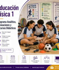 Educación Física 1° Secundaria NEM 2026-2027 | Programa Analítico, Planeaciones y Recursos Didácticos | Word Editable