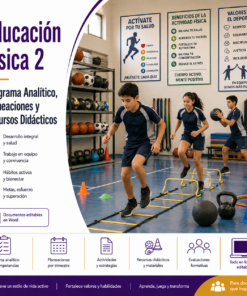 Educación Física 2° Secundaria NEM 2026-2027 | Programa Analítico, Planeaciones y Recursos Didácticos | Word Editable