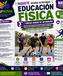 Educación Física 3° Secundaria NEM 2026-2027 | Programa Analítico, Planeaciones y Recursos Didácticos | Word Editable