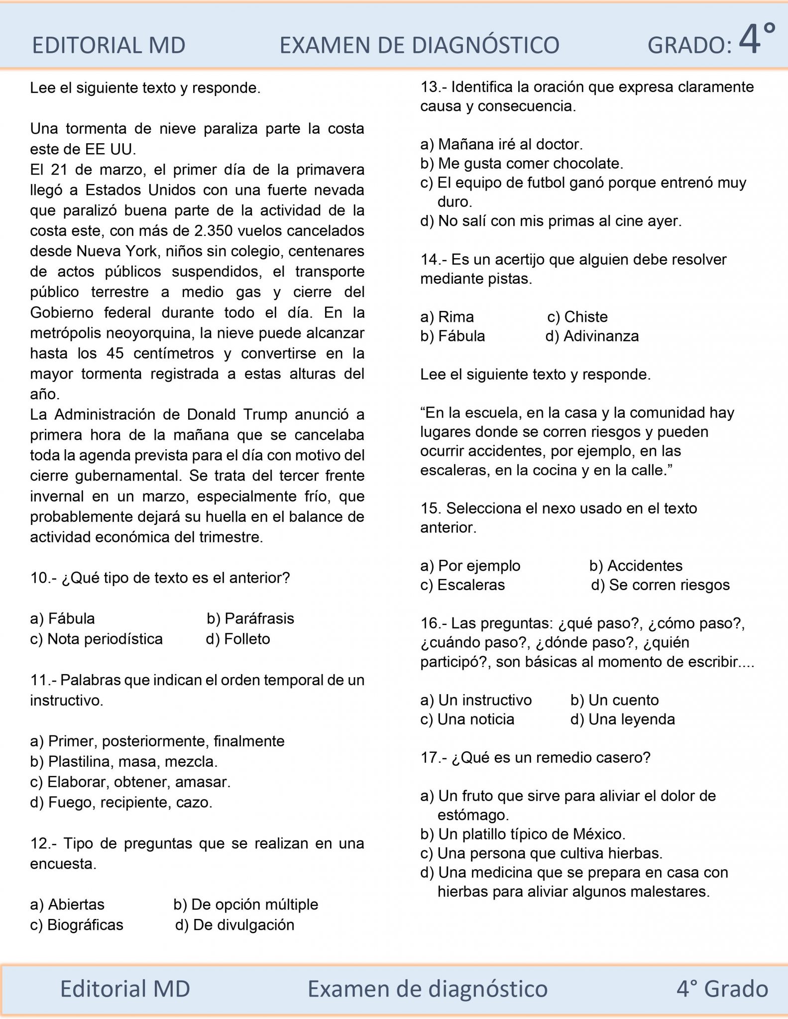  EJEMPLO DE EVALUACIóN DIAGNÓSTICA DE CUARTO DE PRIMARIA 03