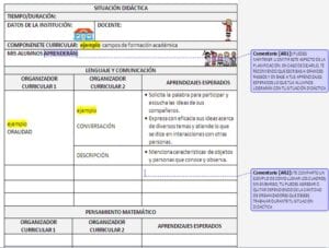ejemplo PLANEACIÓN Y DIARIO DE TRABAJO