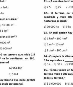 Examen 5° Grado Manejo de multiplos