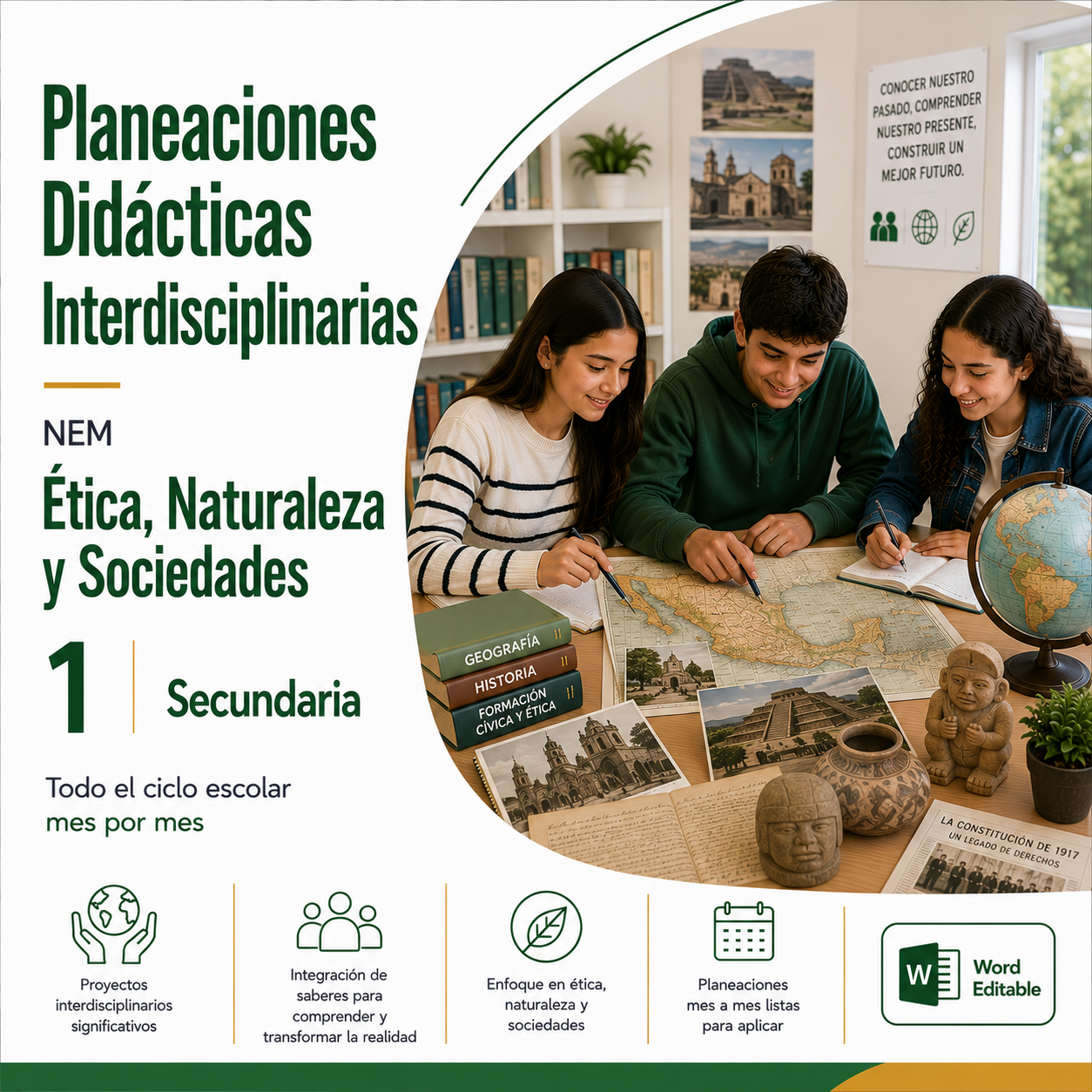Planeaciones Interdisciplinarias NEM Ética, Naturaleza y Sociedades 1° Secundaria 2026-2027 | Todo el Ciclo Escolar Mes por Mes 1 Planeaciones Interdisciplinarias NEM Ética, Naturaleza y Sociedades 1° Secundaria 2026-2027 | Todo el Ciclo Escolar Mes por Mes