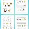 Evaluación Final Segundo Grado de Primaria (Modificable) 5 Cuatro páginas de hojas de trabajo educativas dispuestas en una cuadrícula, cada una con ilustraciones y texto para diversas actividades de emparejamiento y Evaluación Final Segundo Grado de Primaria (Modificable) dirigidas a estudiantes jóvenes.