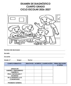Examen de diagnóstico 4º grado