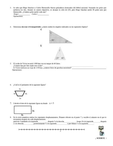 EXAMEN DIAGNOSTICO MATEMATICAS TERCER GRADO SECUNDARIA - Image 3