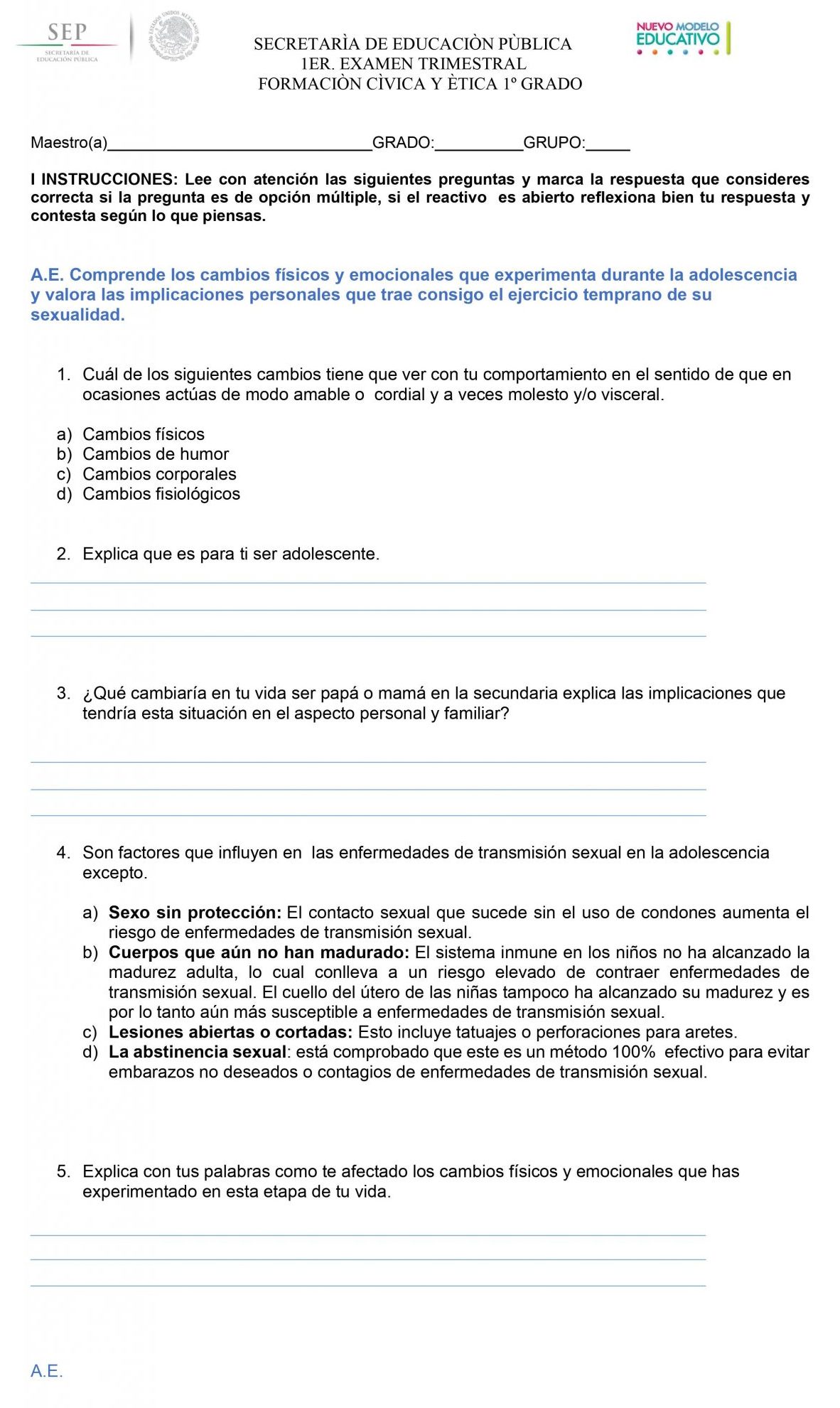 EXAMEN TRIMESTRAL  01