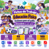 EduKIT Fichas de Trabajo de Educación Física para Secundaria 1.°, 2.° y 3.° | 15 Sesiones, 45 Juegos y Evaluación en el Patio