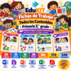 Fichas de Trabajo para Primaria 2.° Grado | 80 Fichas de los 4 Campos Formativos y Todos los Contenidos