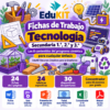 EduKIT Fichas de Trabajo de Tecnología para Secundaria 1.°, 2.° y 3.° | 24 Fichas, Rúbricas y los 8 Contenidos