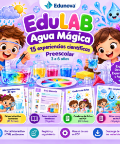 Agua Mágica Preescolar | 15 Experimentos con Agua, Fichas PDF Ilustradas y Portal Interactivo
