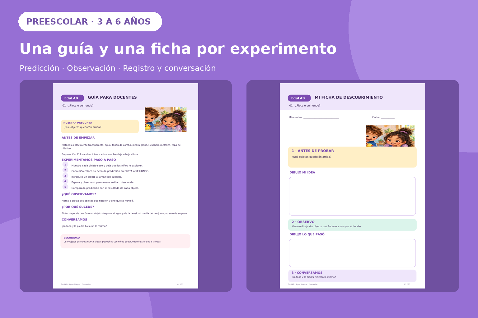 Agua Mágica Preescolar | 15 Experimentos con Agua, Fichas PDF Ilustradas y Portal Interactivo 4 Agua Mágica Preescolar | 15 Experimentos con Agua, Fichas PDF Ilustradas y Portal Interactivo - Imagen 4