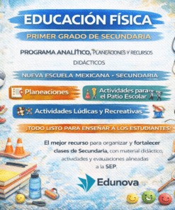 Educación Física 1: Programa Analítico, Planeaciones y Recursos Didácticos