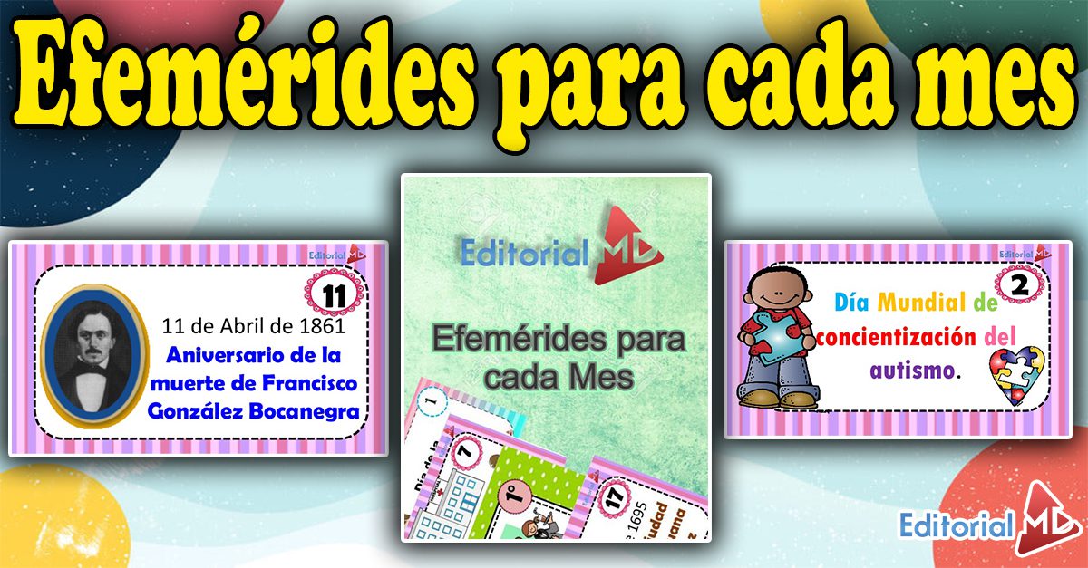 efemérides para imprimir para niños