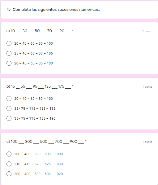 Ejemplo Exámenes en Google Forms 3er grado 05