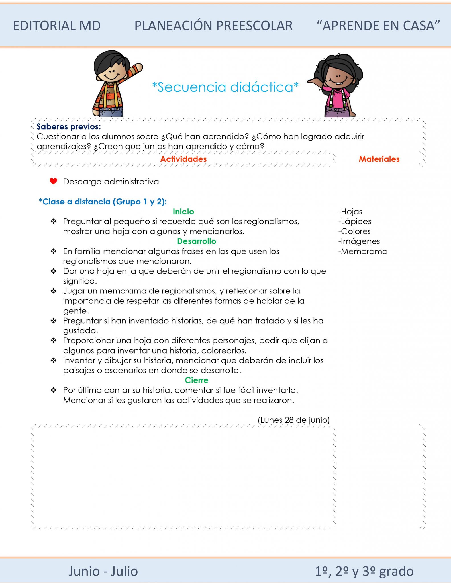 Ejemplo planeación Híbrida semana 40 de preescolar 02