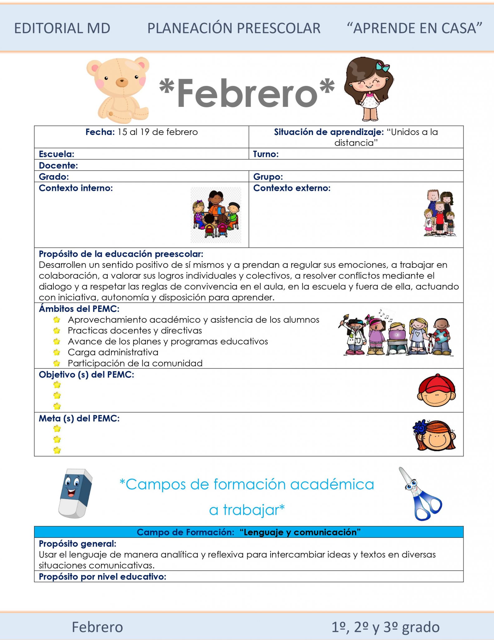 Ejemplo planeación Preescolar del 15 al 18 de Febrero del 2021 01