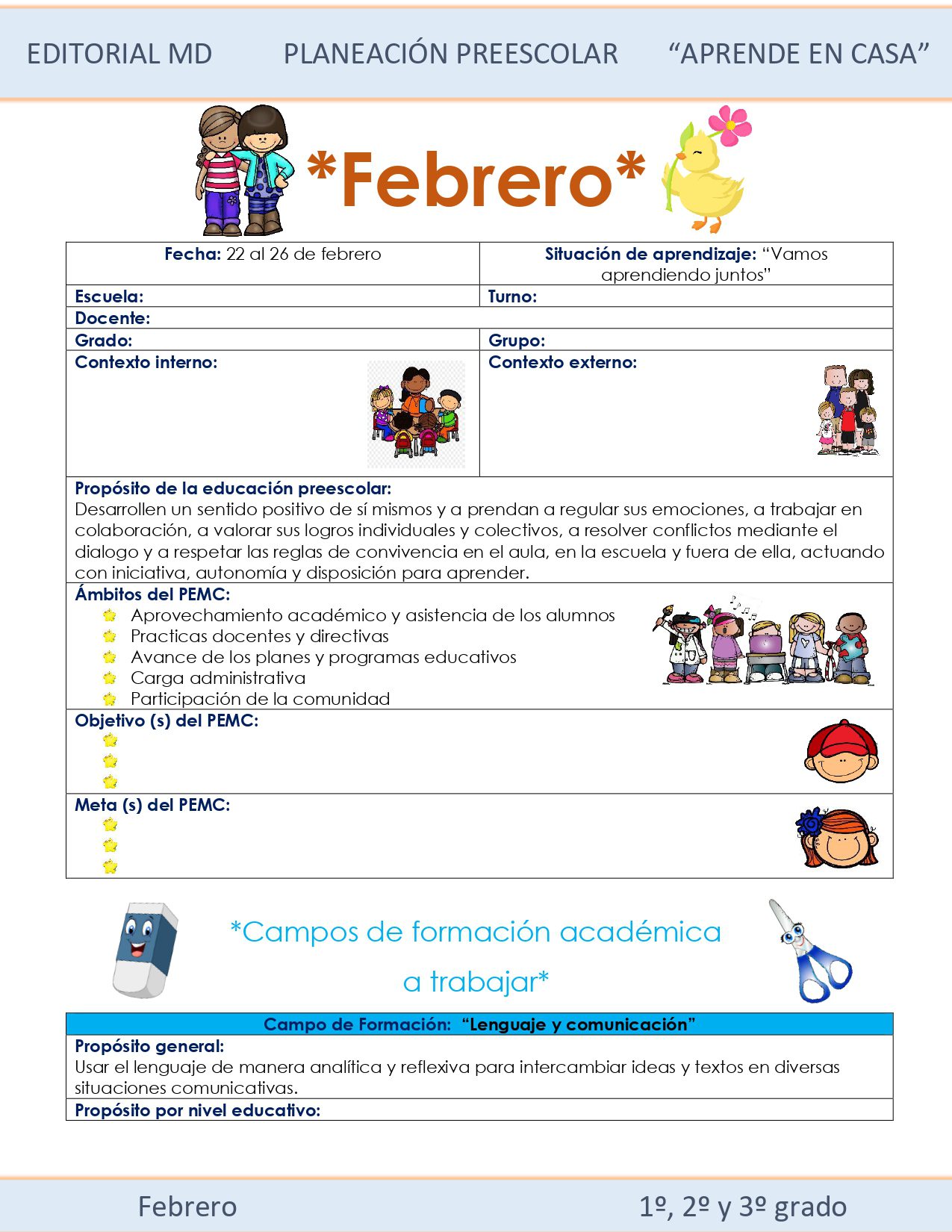 Ejemplo planeación Preescolar del 22 al 26 de Febrero del 2021 01