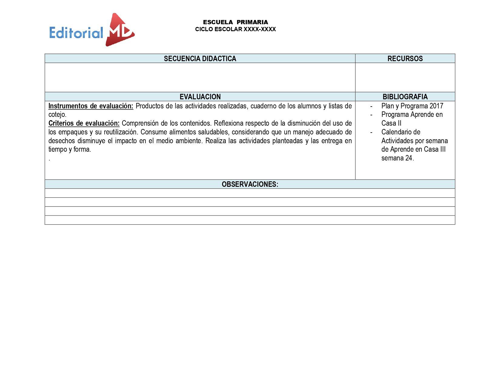 rubricas semana 24 rubricas planeación del 22 al 26 de Febrero del 202102