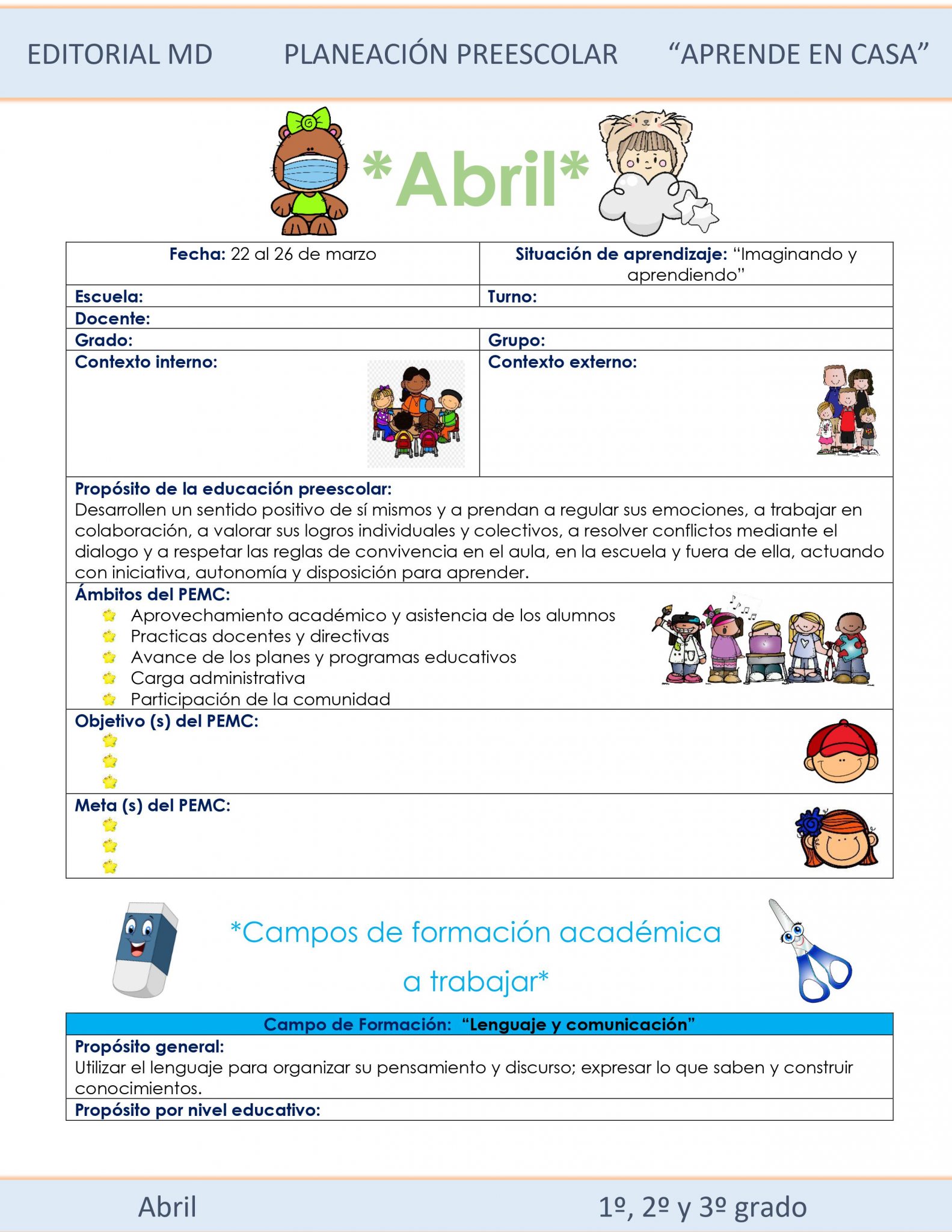 Ejemplo planeación semana 30 de preescolar del 19 al 23 de Abril del 2021 01