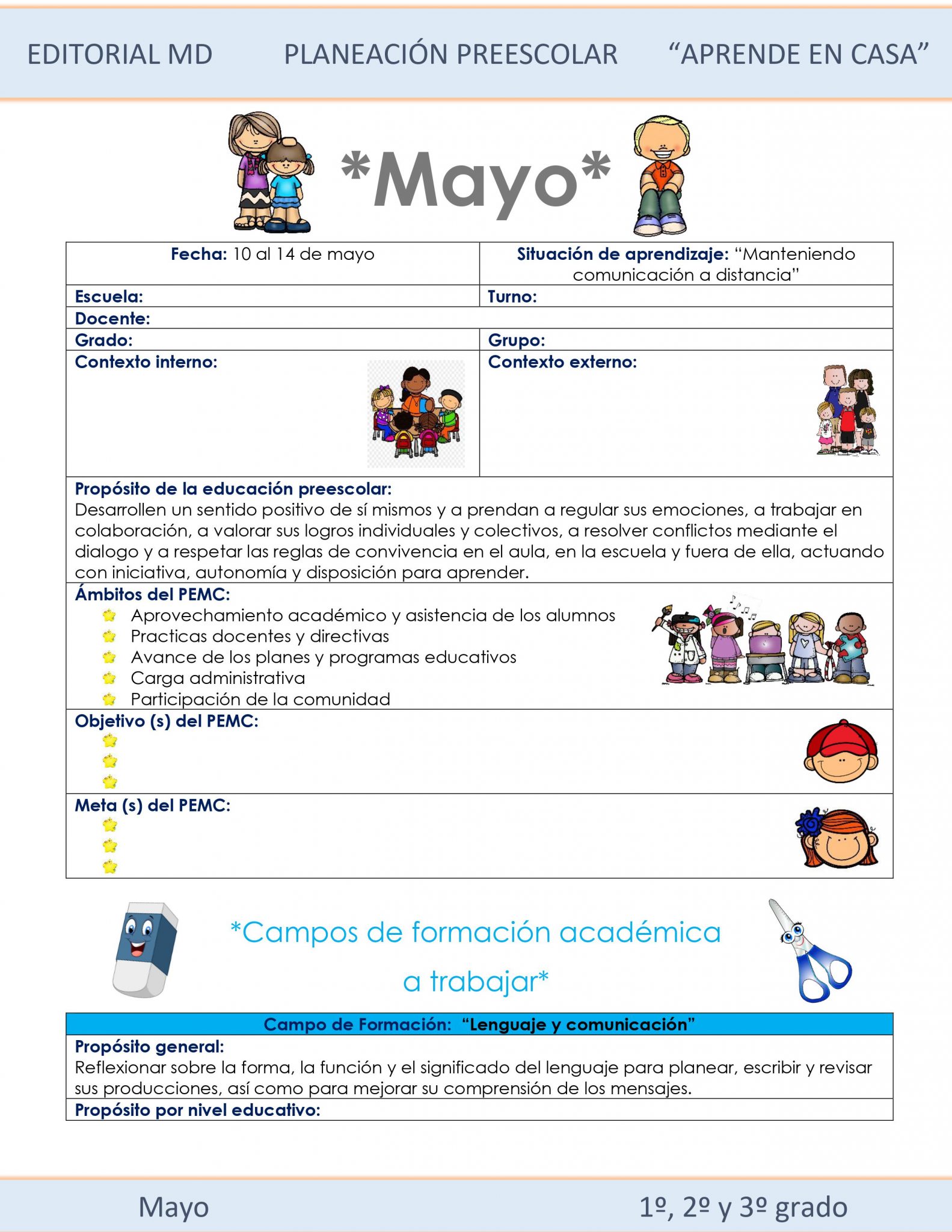 Ejemplo planeación semana 33 de preescolar 01