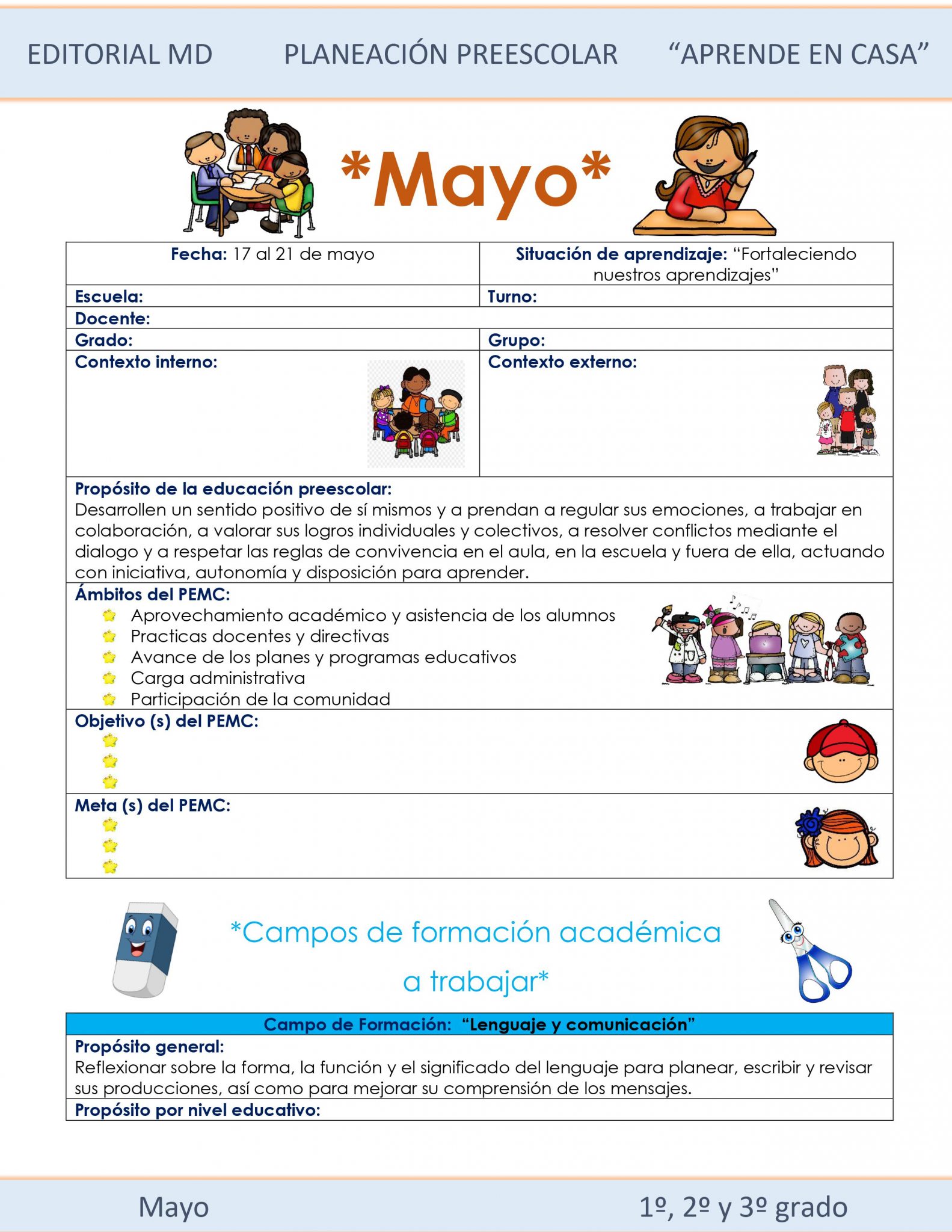 Ejemplo planeación semana 34 de preescolar 01