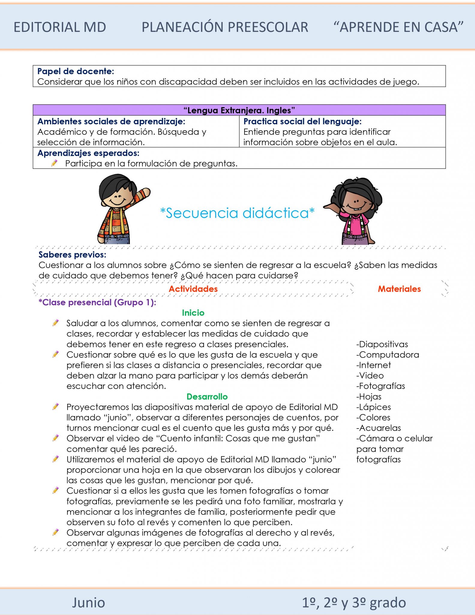 Ejemplo planeaciones Preescolar semana 37 clases presenciales Ejemplo planeaciones Preescolar semana 37 clases presenciales