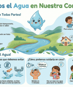 El cuidado del agua en mi comunidad Infografia