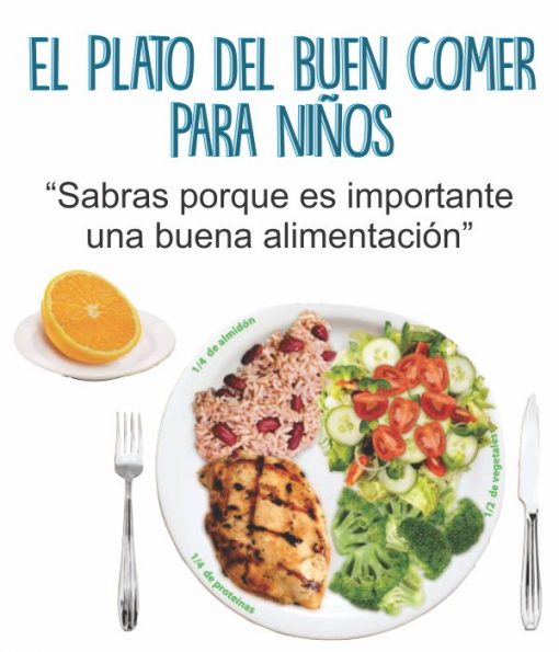 el plato del buen comer para niños