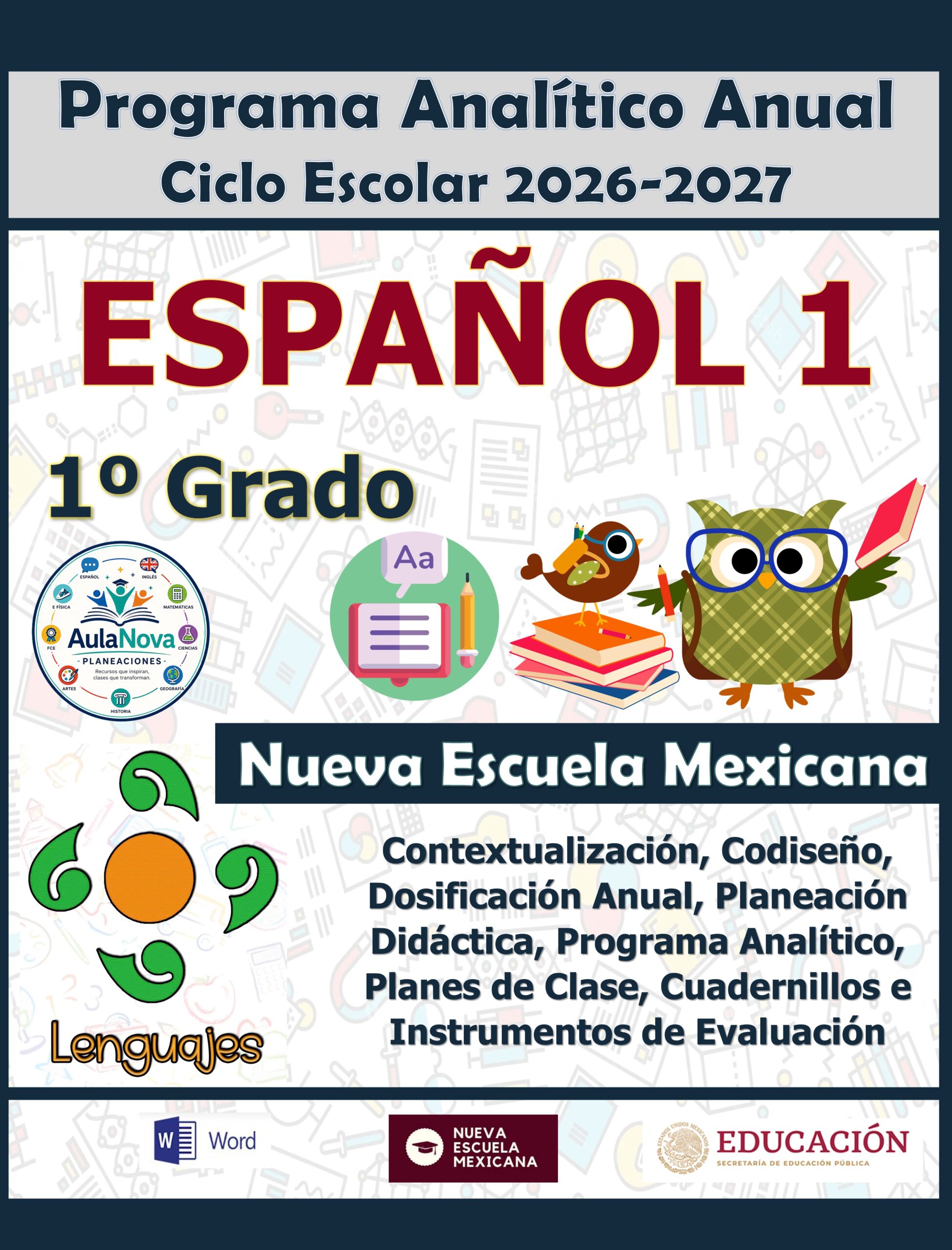 Programa Analítico Anual ESPAÑOL 1, Secundaria 1º (Ciclo Escolar 2026 – 2027) 1 Programa Analítico Anual ESPAÑOL 1, Secundaria 1º (Ciclo Escolar 2026 – 2027)