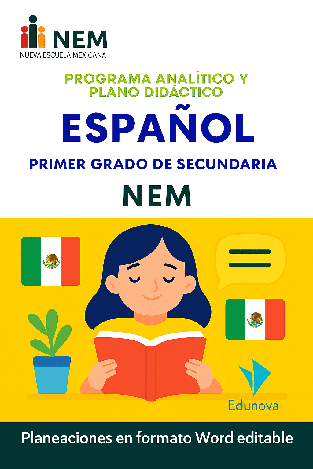 Español - Programa Analítico y Plano Didáctico - Primer Grado de Secundaria 1 Español - Programa Analítico y Plano Didáctico - Primer Grado de Secundaria