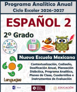Programa Analítico Anual ESPAÑOL 2, Secundaria 2º (Ciclo Escolar 2026 – 2027)