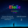La portada de un libro titulado "Técnicas y dinámicas de aprendizaje para Educación Media Básica: Segundo grado (Libro del maestro)", que presenta la silueta de una persona alcanzando un colorido cielo estrellado. El texto incluye: "Técnicas de aprendizaje y dinámicas para educación media básica", "Libro del maestro 2" y "Primera edición, septiembre 2020.
