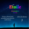 Portada del libro "Técnicas y dinámicas de aprendizaje para Educación Media Básica. Tercer grado (Libro del alumno)", que presenta la silueta de una persona apuntando a una estrella fugaz en el cielo nocturno. El texto incluye "Técnicas y dinámicas de aprendizaje y técnicas de estudio para educación media básica", "Libro del alumno 3" y "Primera edición 2020.