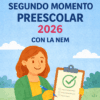 Evaluacion Segundo Momento Preescolar 2026 (Los Tres Grados)