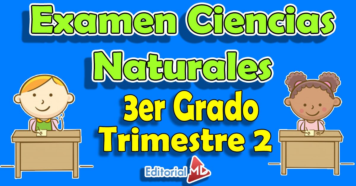 Examen Ciencias Naturales 3 Grado de Primaria Trimestre 2