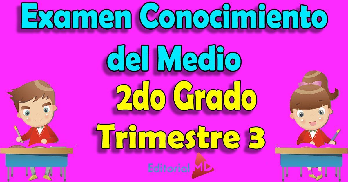 Examen de Conocimiento del Medio 2 Grado de Primaria Trimestre 3 Examen de Conocimiento del Medio 2 Grado de Primaria Trimestre 3