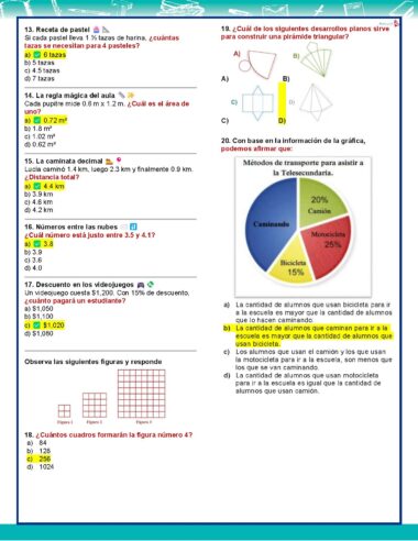 Examen Diagnóstico Matemáticas 2° Grado de SECUNDARIA NEM (2025 -2026) - Image 3