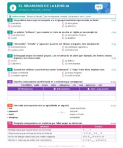 Examen Extraordinario Español Secundaria 1°, 2° y 3° Grado NEM | Word Editable 19 Examen Extraordinario Espanol 3° Secundaria NEM Pagina 05