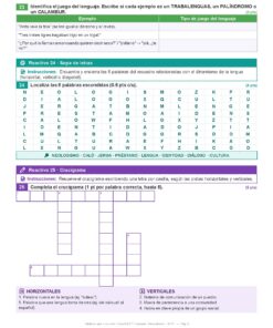 Examen Extraordinario Español Secundaria 1°, 2° y 3° Grado NEM | Word Editable 20 Examen Extraordinario Espanol 3° Secundaria NEM Pagina 06