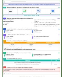 Examen Extraordinario Geografía Secundaria 1° Grado NEM | Word Editable 20 Examen Extraordinario Geografia 1° Secundaria NEM Pagina 04