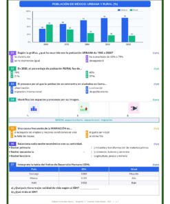 Exámenes Extraordinarios Secundaria 1° Grado NEM (TODAS LAS ASIGNATURAS) | Word Editable 40 Examen Extraordinario Geografia 1° Secundaria NEM Pagina 07