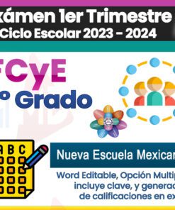 Examen Primer Trimestre Formacion Civica y Etica primero de secundaria