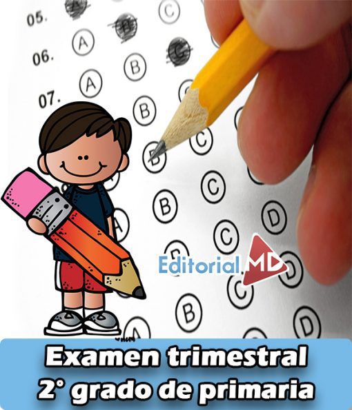 examen trimestral segundo grado de primaria