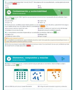 Examen Extraordinario Química Secundaria 3° Grado NEM | Word Editable 8 Examen Extraordinario Quimica 3Sec Pagina 05