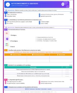 Examen Extraordinario Tutoría y Educación Socioemocional Secundaria 1°, 2° y 3° Grado NEM | Word Editable 11 Examen Socioemocional 1Sec Extraordinario Pagina 02